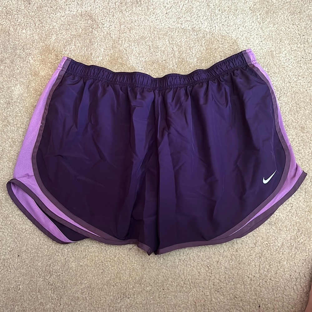 Purple Nike Dri-FIT Tempo shorts